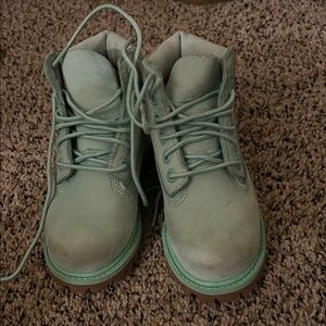 Timberland PRO Kids Light Green Boots